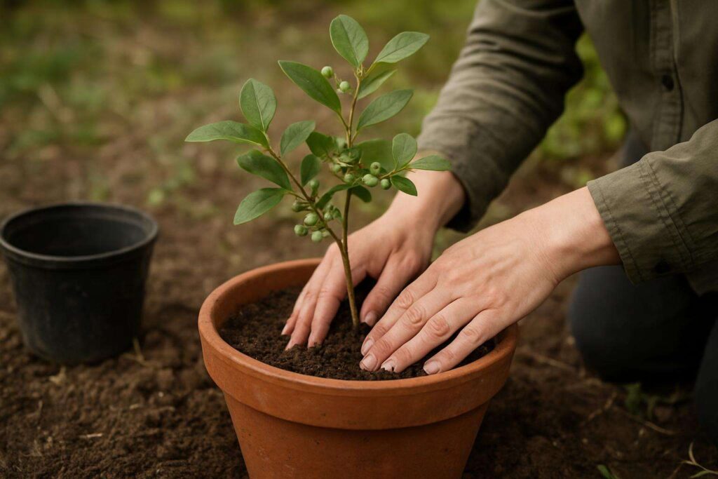 Sadzenie borówki w donicy – instrukcja krok po kroku