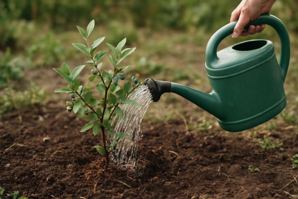 Podlewanie borówki amerykańskiej – jak często i jaką wodą?