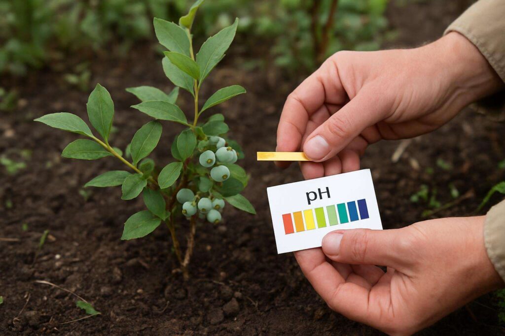 Jak utrzymać kwaśne pH gleby pod borówką?
