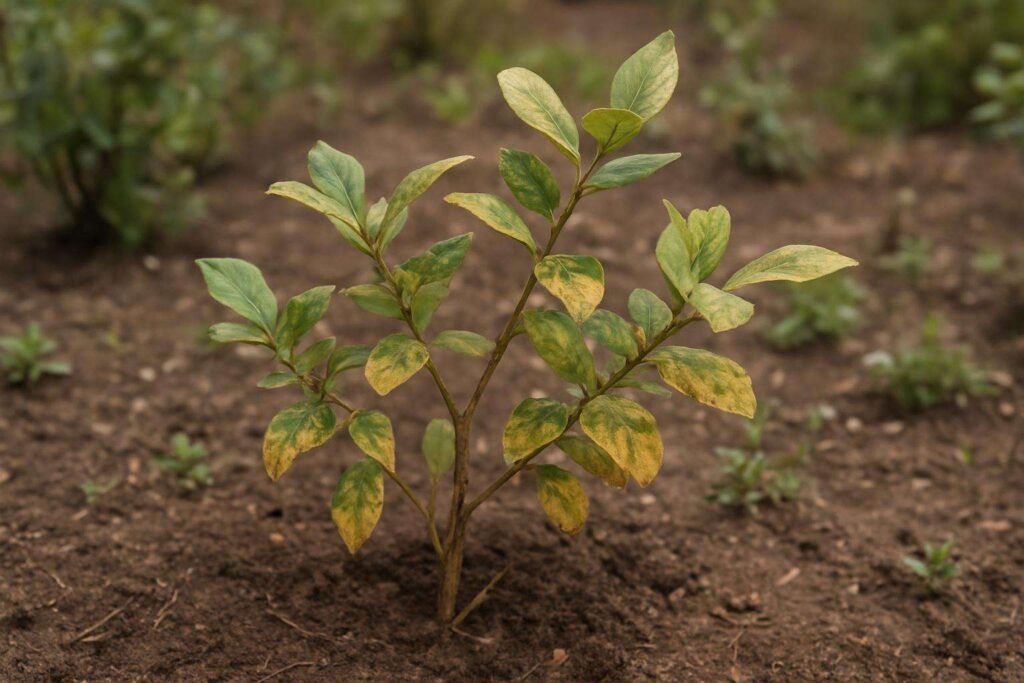 Objawy niedoborów u borówki amerykańskiej